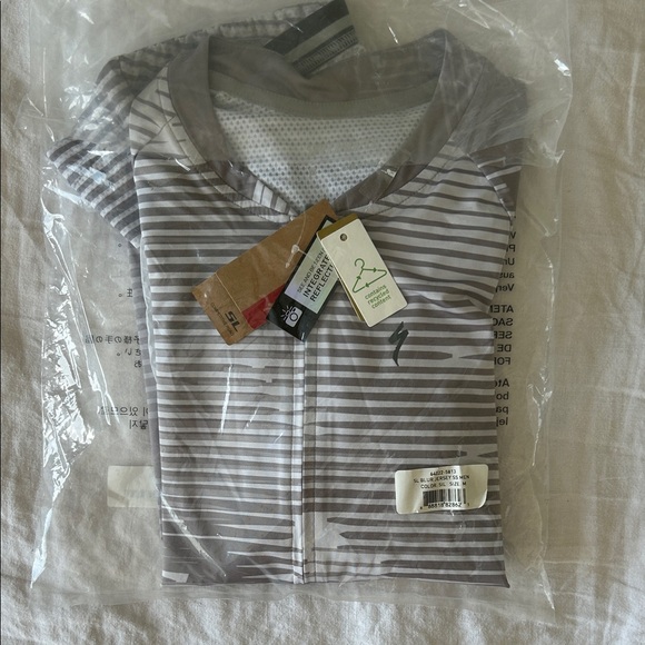 Specialized Men's Striped Gray Rash Guard - Picture 4 of 4